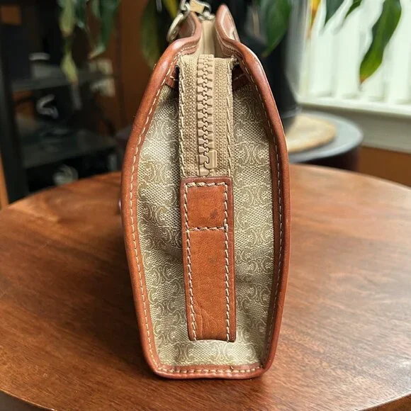 CELINE MACADAM Clutch Vintage Tan Taupe👝 - Picture 6 of 10